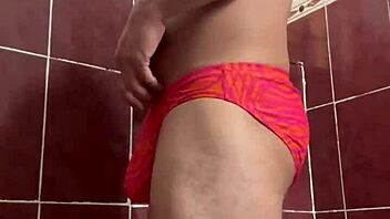 At My Sugar Daddy's Request, I Go To The Bathroom To Urinate.