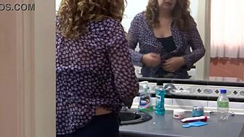 Check Out My Latina Wife Getting Ready For Sex In The Bathroom