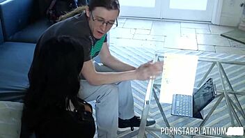 brunette whore violet myers takes on big dicked repairman conor coxxx