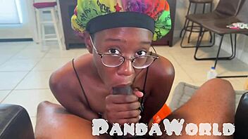 ghetto bonnet ebony whore worships my bbc like a submissive slut