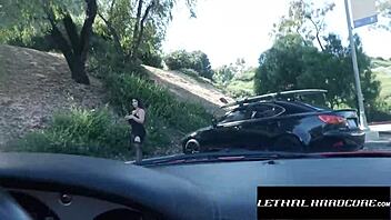 big tittied brunette gets her bubble butt pounded in doggystyle