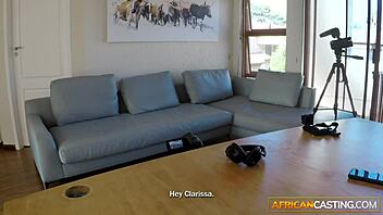 massive tits black babe lets agent fuck at home audition