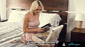 Kenna James gets strap-on dped