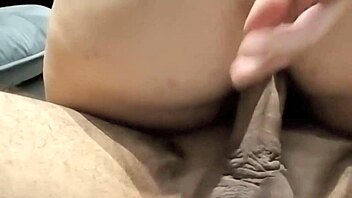 Cuckold husband watching but cant resist and cum no condoms.