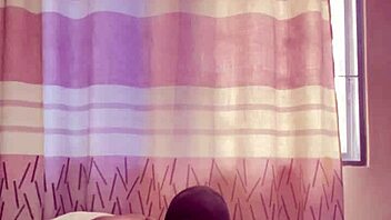 Big ebony woman enjoys solo pleasure softly