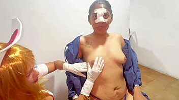 doctor with big tits loved by patients husband fucked without control in wet pussy dripping nipples clothes ripped colombian outdoor public bed mexican big pussy lips