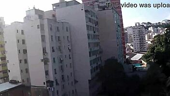 did you see this latina couple getting caught fucking on the rooftop in rio?