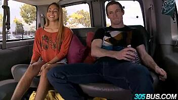 Gulliana Alexis, Only 18, Films Her First Porno Outdoors In Car And Bus!