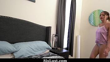 Horny stepsister soothes stepbrother's relationship 😏