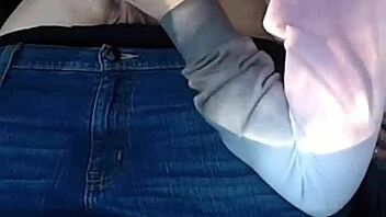 feeling excited during public car blowjob with monster cock