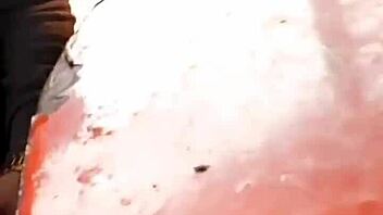 Licking Her Feet in Public Humiliation Fantasy Outdoors