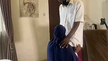 Muslim girl teased by her young 18+ boy toy
