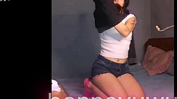 Bonneyuwu - Argentina Girl Masturbates on Bed with Transparent Dildo