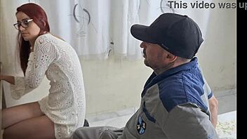 Housewife Receives Naughty Technician Visit At Home!