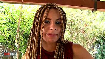 Alana, A Young Blonde Rasta Girl, In Her First Video