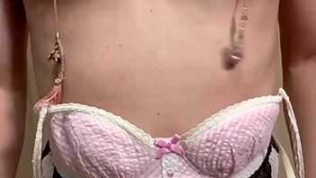 Tennis girl forced with embarrassing underwear and anal plug nipple training!