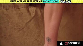 zazie skymm and veronica leal in steamy lesbian fun