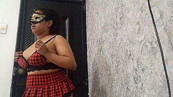 Exotic Dancer Warms Up Her Open Pussy.