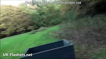 casual tale of natural rose the british milf flashing and masturbating outdoors