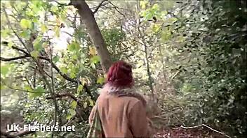 casual tale of natural rose the british milf flashing and masturbating outdoors