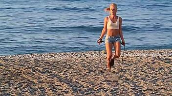 I saw softly bouncing breasts non-nude.