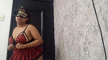 Exotic Dancer Warms Up Her Open Pussy.