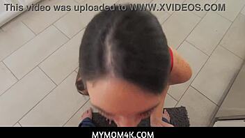 mymom4k - i discover my small titted milf is a total slut with blowjob skills