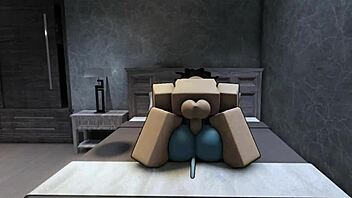 havin rough roblox sex wit hot demon, ridin cowgirl, assfuckin, creampie, cum in mouth