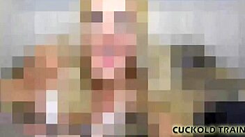 Wife wants husband to watch her orgasm in femdom scene