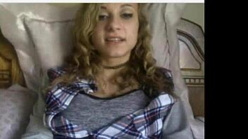 Cute teen says try this dildo on webcam.