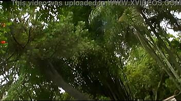 young and slim brazilian beauty has an outdoor standing anal fucking