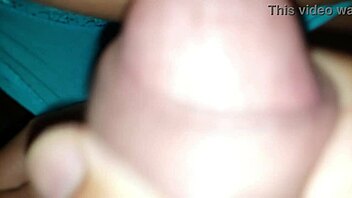 cumshot in my wifes panties - karina and lucas