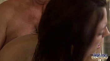 Teen Girl Feels Intense Emotions During Super Hot Blowjob And Cumshot With Grandpa In Her Pussy