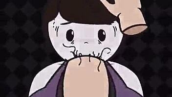 Jaiden gets banged by monster cock with big tits titty fuck and blowjob. Cumshot follows deepthroat.