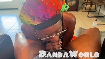 ghetto bonnet ebony whore worships my bbc like a submissive slut