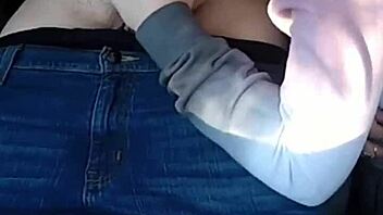 feeling excited during public car blowjob with monster cock