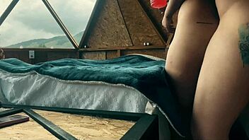 Are those lesbians fucking in glamping to the music?