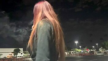 Italian Milf Artemisia Love Outdoor Smoking Fetish Late At Night In Los Angeles Long Hair Fetish