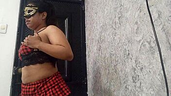 Exotic Dancer Warms Up Her Open Pussy.