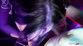 Milf Wife In Swinger Club Threesome