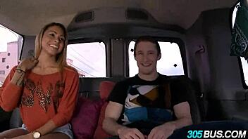 Gulliana Alexis, Only 18, Films Her First Porno Outdoors In Car And Bus!
