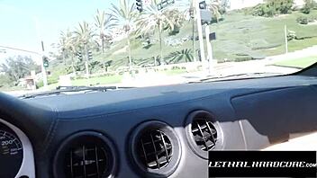 big tittied brunette gets her bubble butt pounded in doggystyle