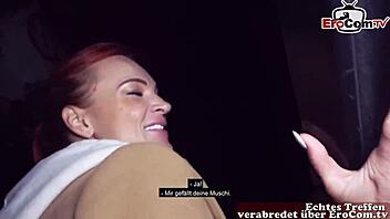 slender mature redhead german milf pov fucked in public