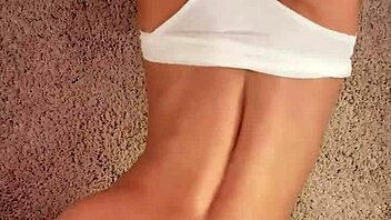 cute blonde gets deepthroat and huge cumshot pov