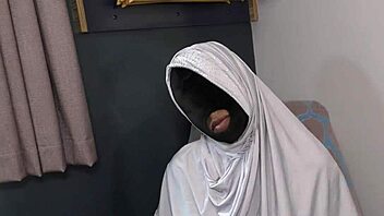 beautiful muslim girl afrodita kweme gets bbc sex therapy with blowjob and creampie in bedroom 😍