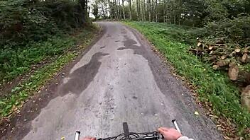 I SURPRISE A STRANGE GIRL IN THE FOREST WHEN I JERK OFF AND SHE FUCKS ME WITHOUT CARING IF THEY SEE US