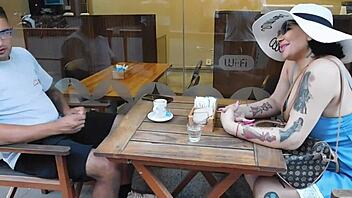 picked him up at the bar for a wild creampie assfuck, girlfriend style?