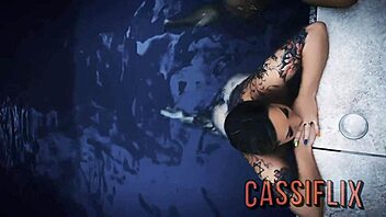 Birthday surprise with two monster cocks and cum in mouth 😋