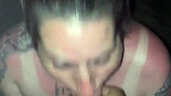 blonde slut takes deepthroat facial with passion.