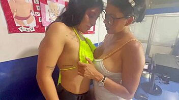 Busty Stepmother And Stepdaughter In First Lesbian Sex